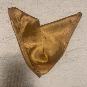 Silk gold neck scarf